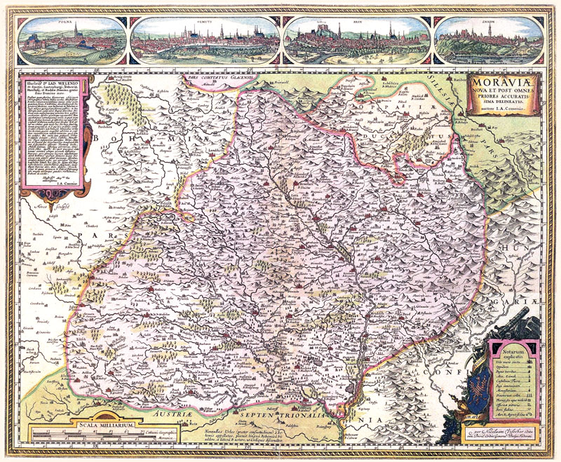 Moravia (Tsjechie) 1627 Visscher